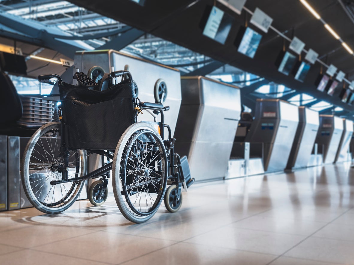 Wheelchairs must fold down to a certain size to be allowed on board