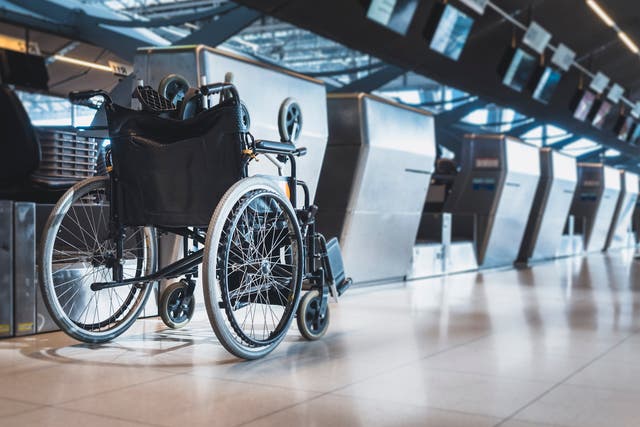 Wheelchairs must fold down to a certain size to be allowed on board