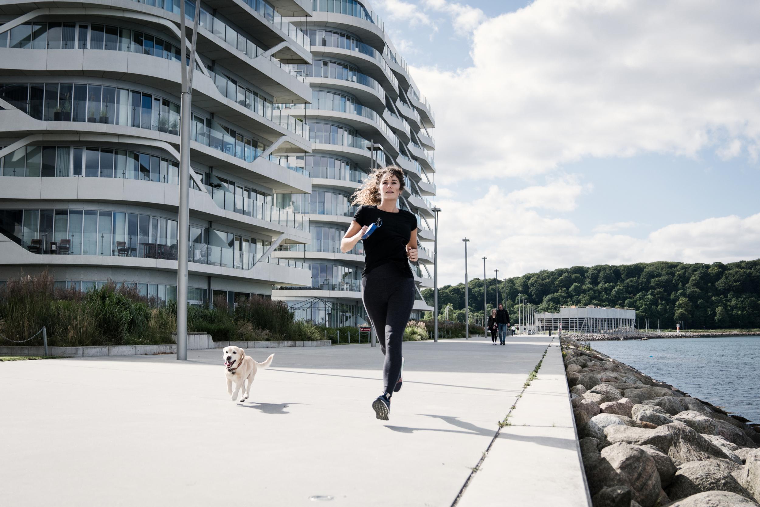 Aarhus Ø is a striking district located right by the water