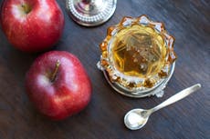 The symbolic foods eaten during Rosh Hashanah, the Jewish New Year