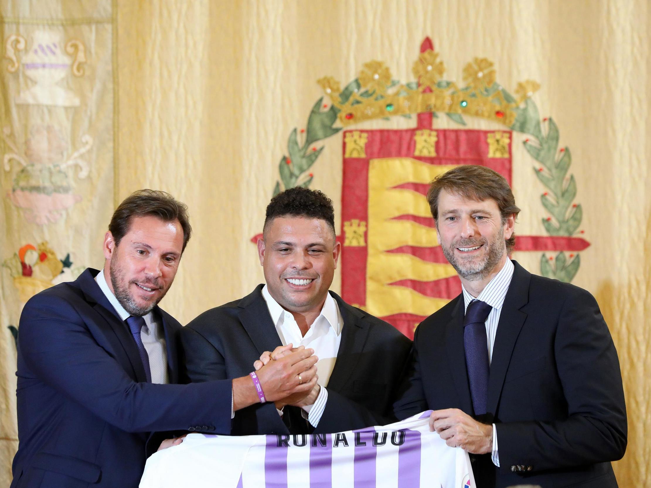 'We want Real Valladolid to consolidate in the top flight and keep building hopes from there,' Ronaldo said at his press conference