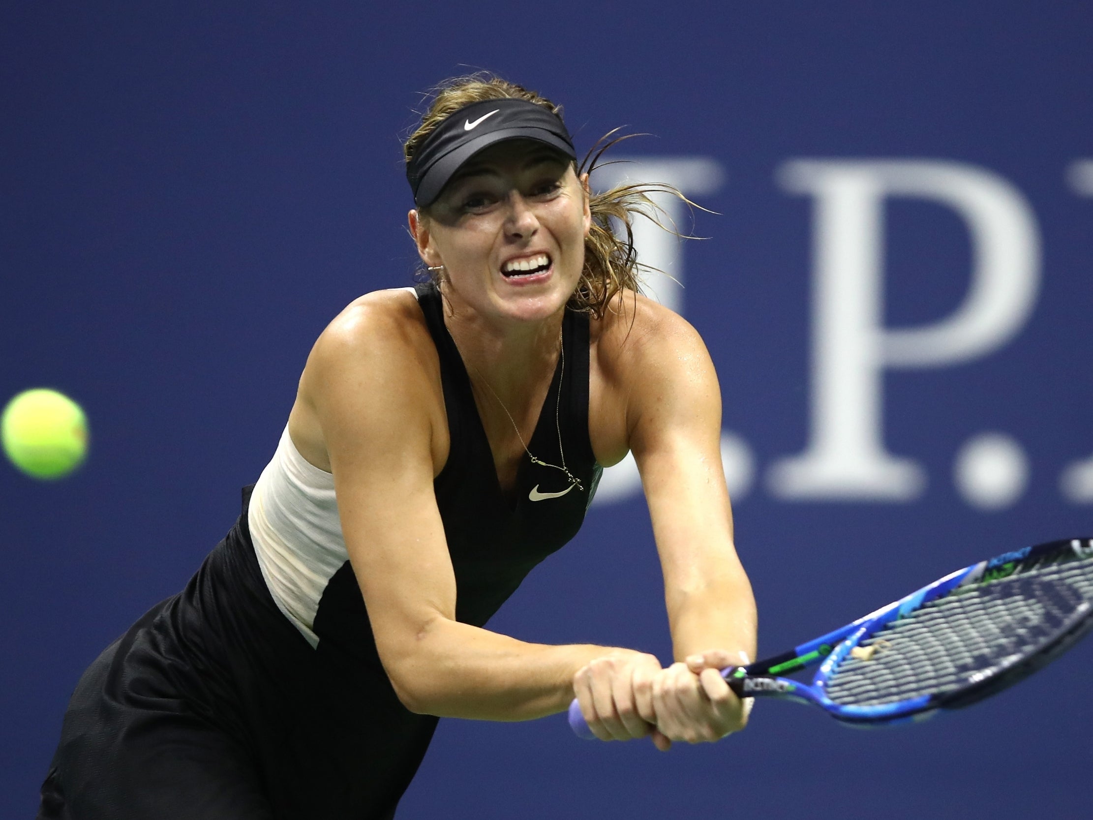 Sharapova struggled as she was comprehensively beaten by Suarez Navarro