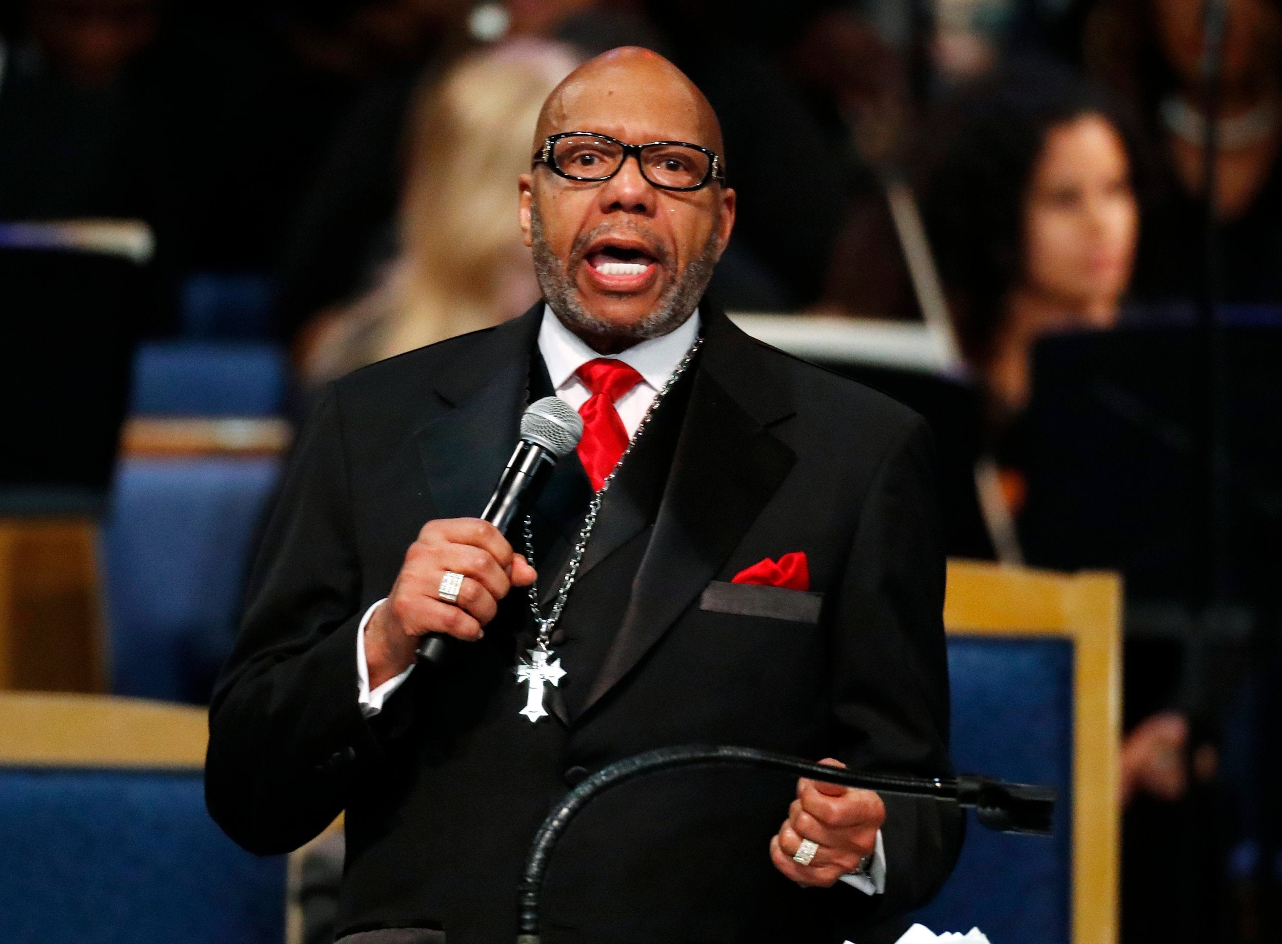 Rev. Jasper Williams was criticised by the family of the late Aretha Franklin for what they branded an 'offensive' eulogy