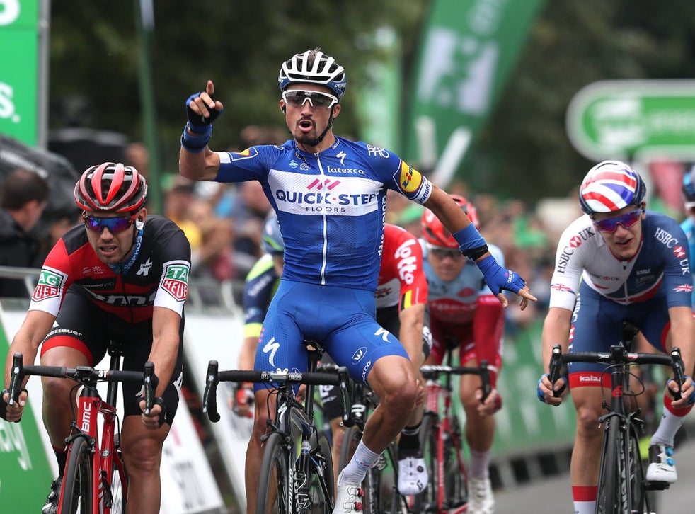 Tour of Britain: Julian Alaphilippe wins stage three as Patrick Bevin ...