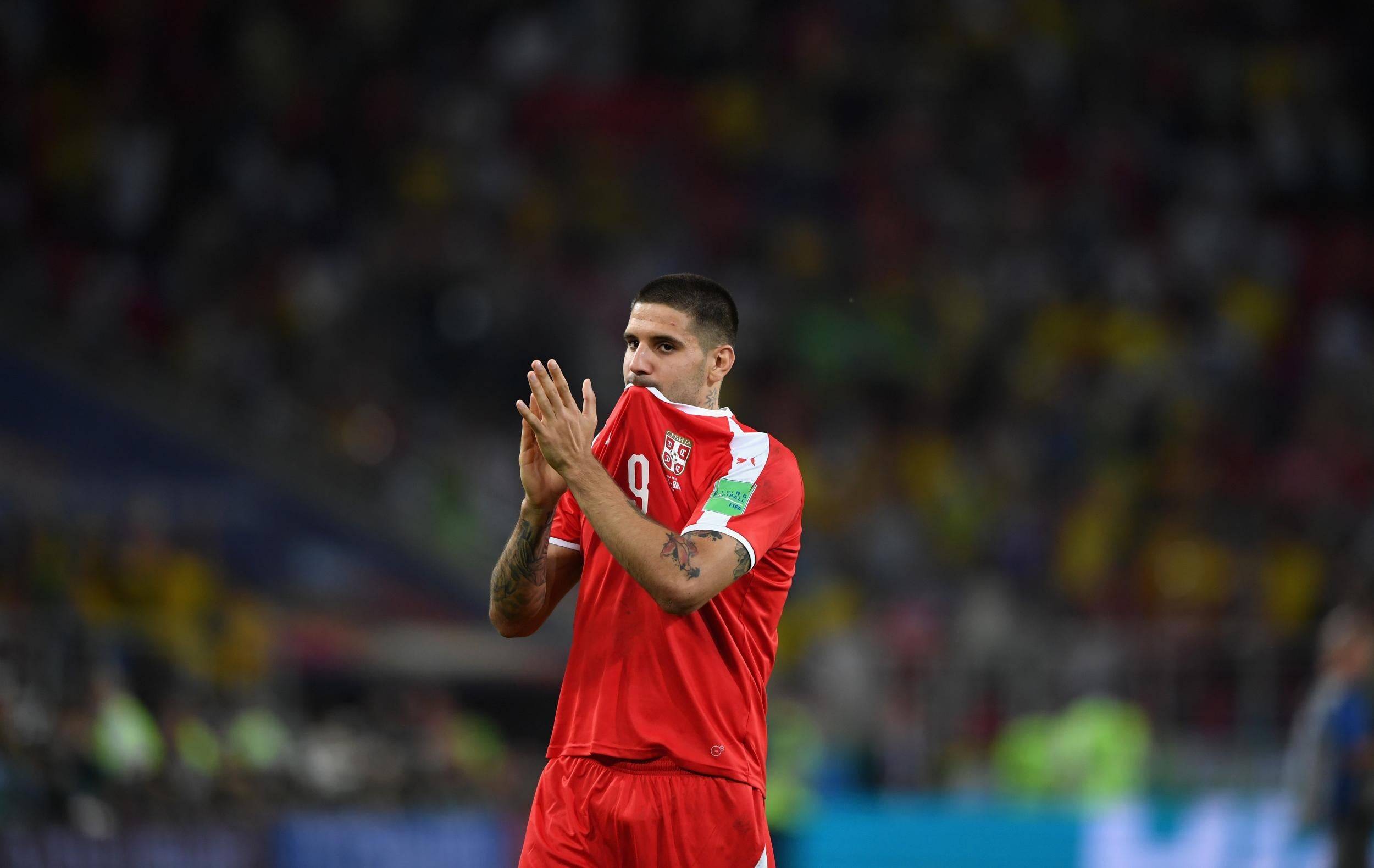 Aleksandar Mitrovic will lead Serbia's forward line