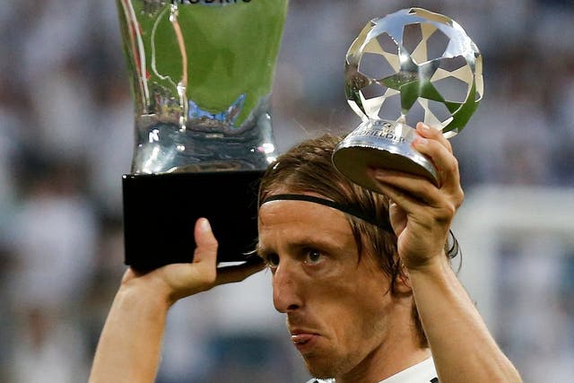Luka Modric won the Uefa Player of the Year award