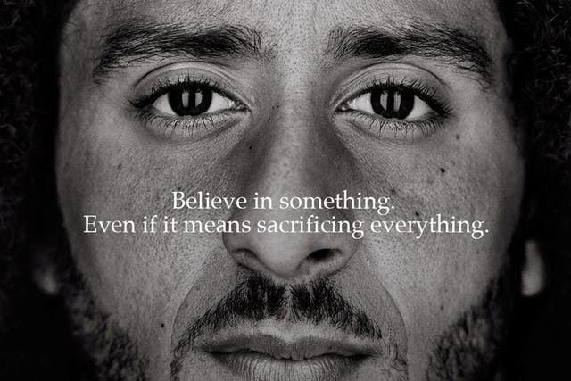 Colin Kaepernick is the face of a new Nike advertising campaign