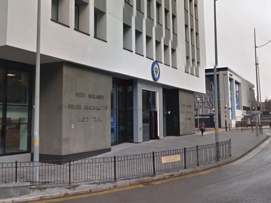 West Midlands Police headquarters in Birmingham. The force said it would question the group over suspicion they belonged to the banned National Action group