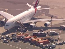 Ten passengers on Emirates plane taken to hospital after falling ill