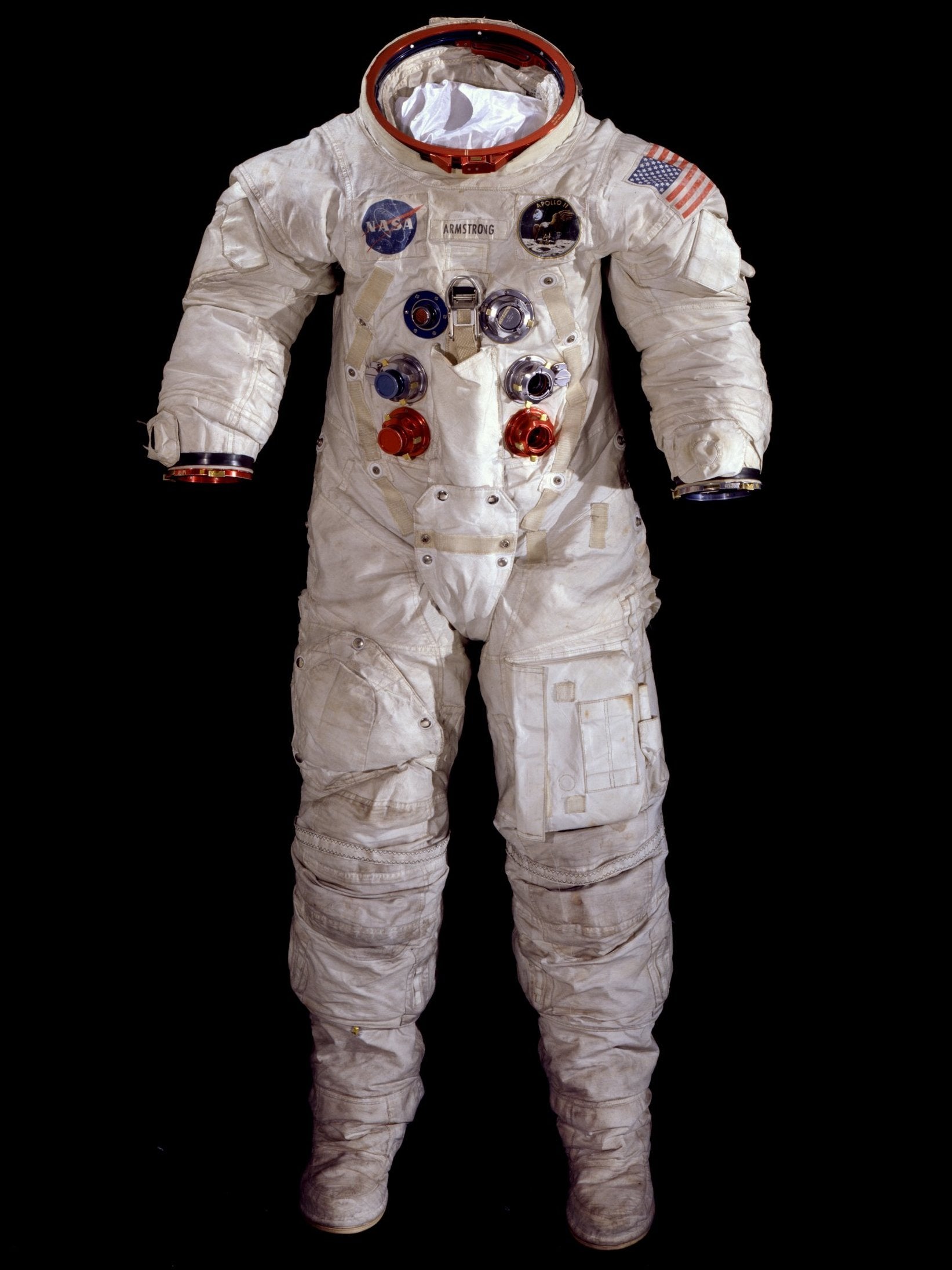Space invaders: the ravages of time are affecting Neil Armstrong’s suit (Mark Avin / Smithsonian National Air and Space Museum)