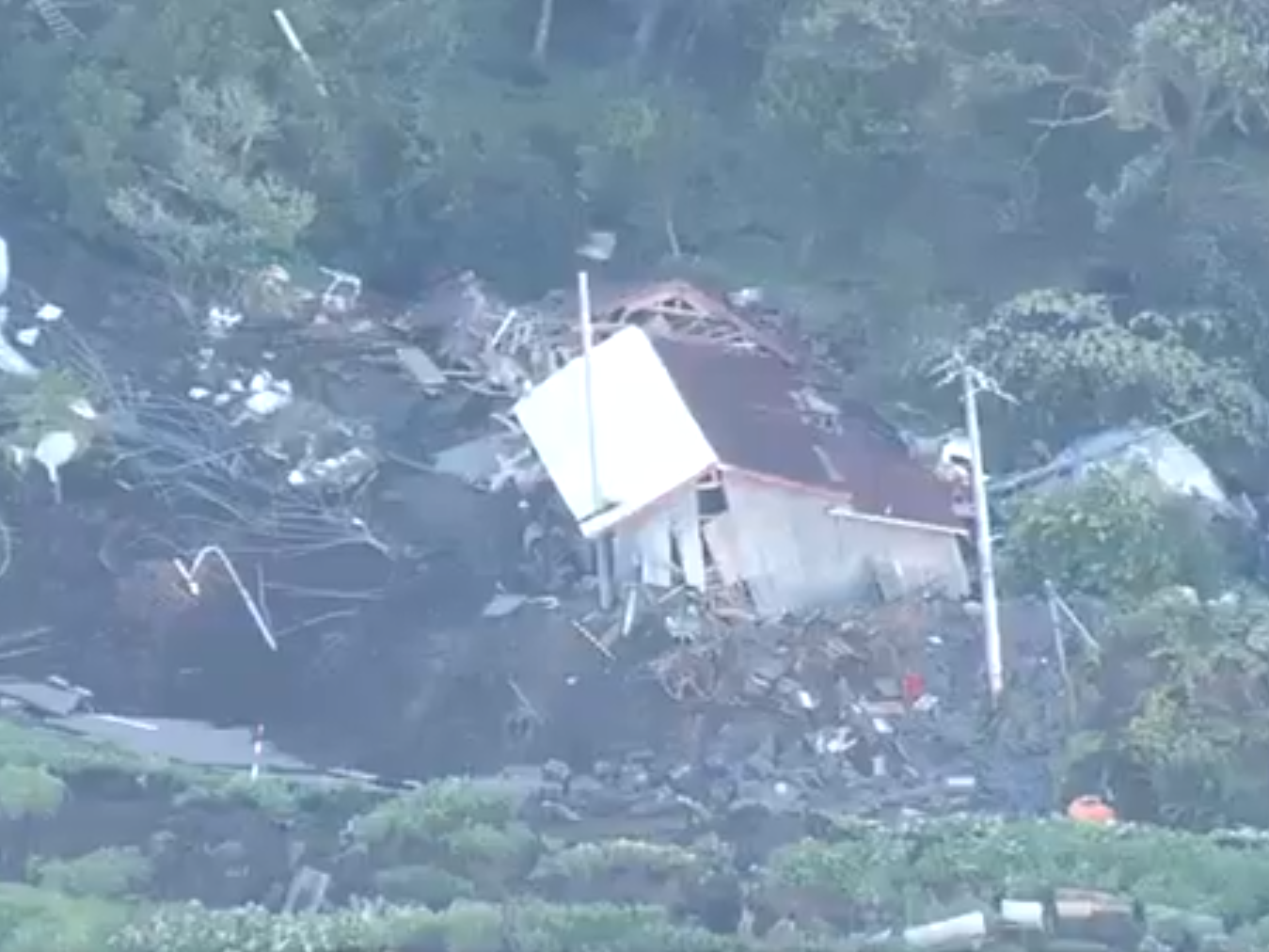 National broadcaster NHK reported a landslide buried houses in Hokkaido