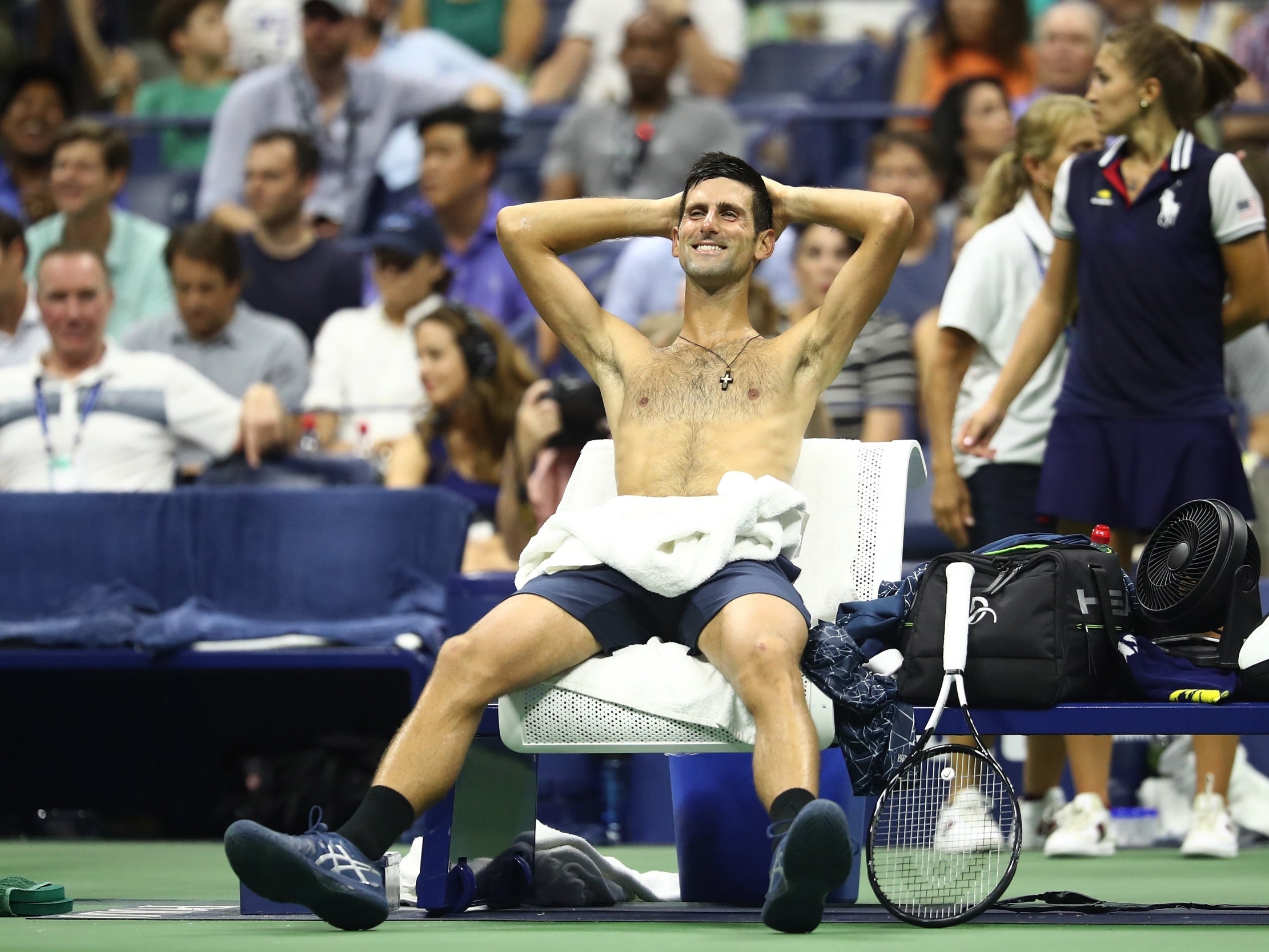 The heat once again took its toll on players at the US Open