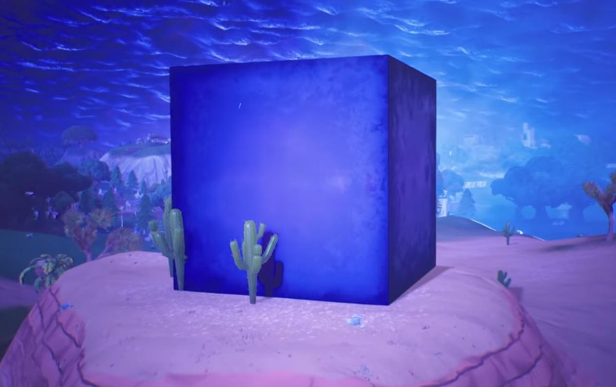 Mystery Of Giant Purple Cube In Fortnite Battle Royale Solved By