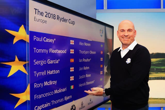 European captain Thomas Bjorn picked four wild cards with 20 Ryder Cup appearances between them