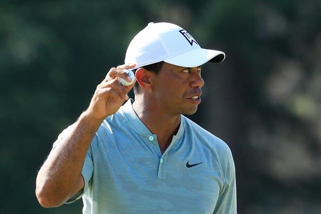 Woods shot a best round since 2013 at Aronimink