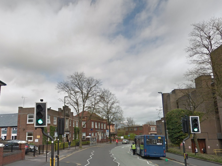 The collision took place at 9am in Hatherton Road in Walsall