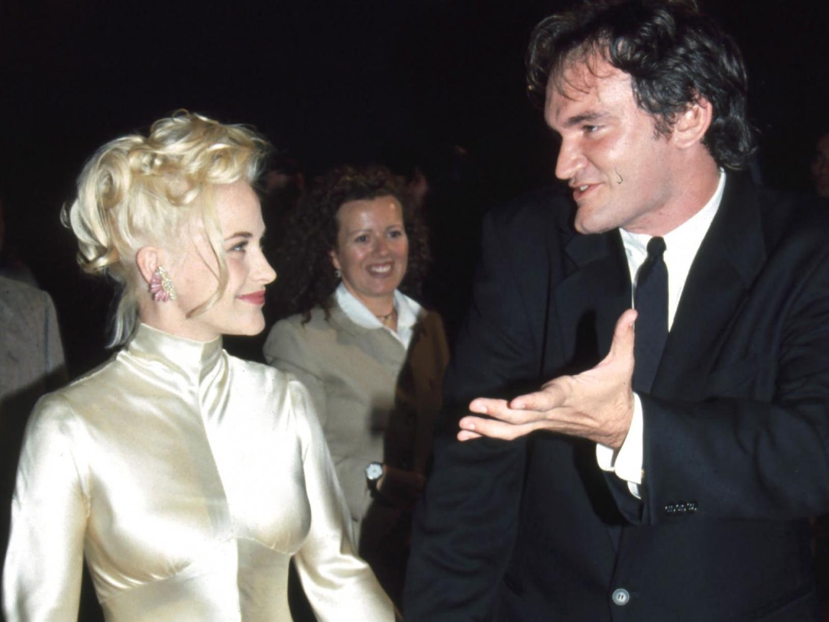 Patricia Arquette and Quentin Tarantino at the ‘True Romance’ premiere in 1993 (Rex)