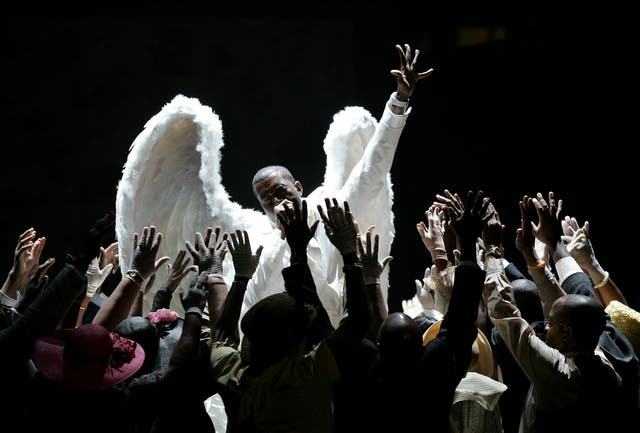 Kanye West performs at the Grammys. His ‘Ultralight Beam’ was the song that kicked off a musical shift