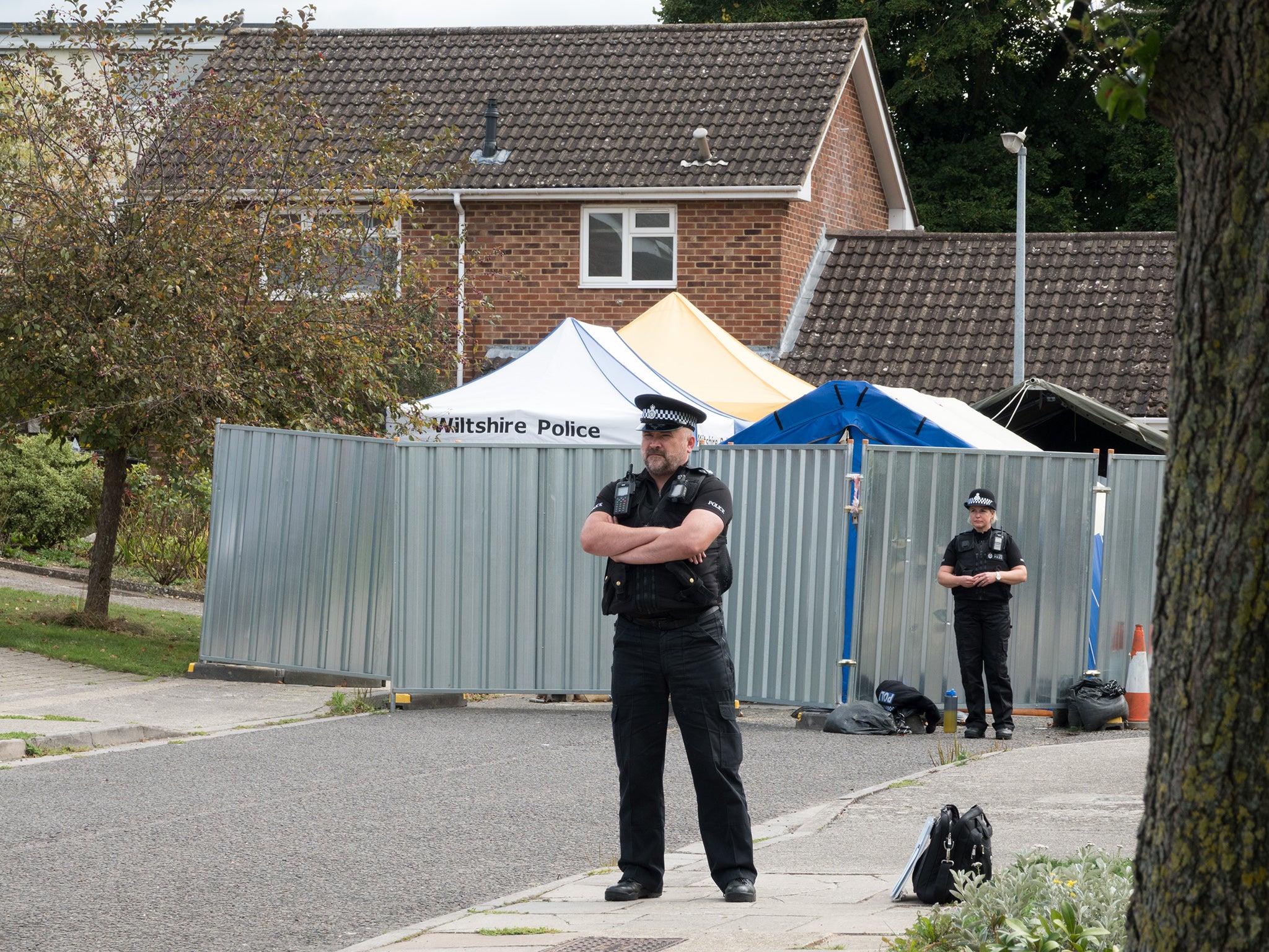 A cordon is in place so that police investigations or clean-up work can be carried out safely