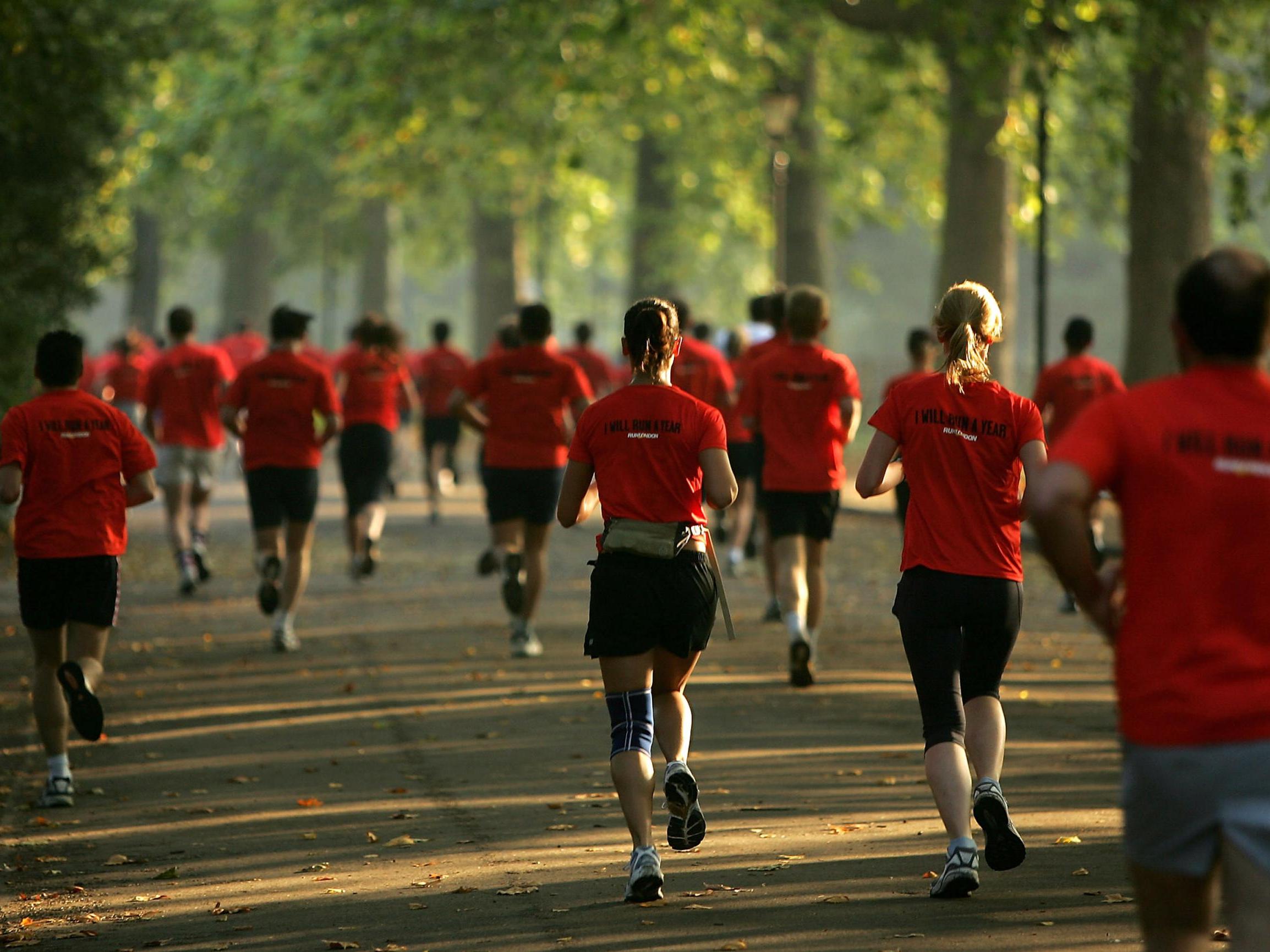 The Nike 10K run in Battersea. Parkrunners often progress to longer races (Getty)