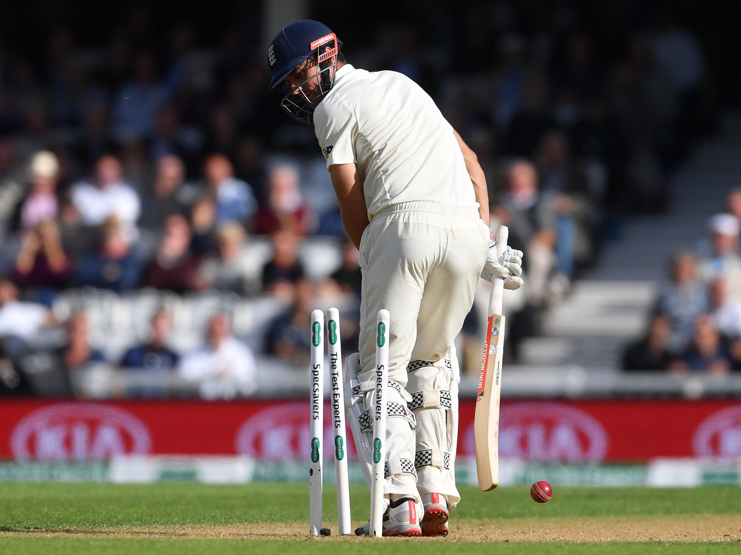 There was no farewell century in his first innings