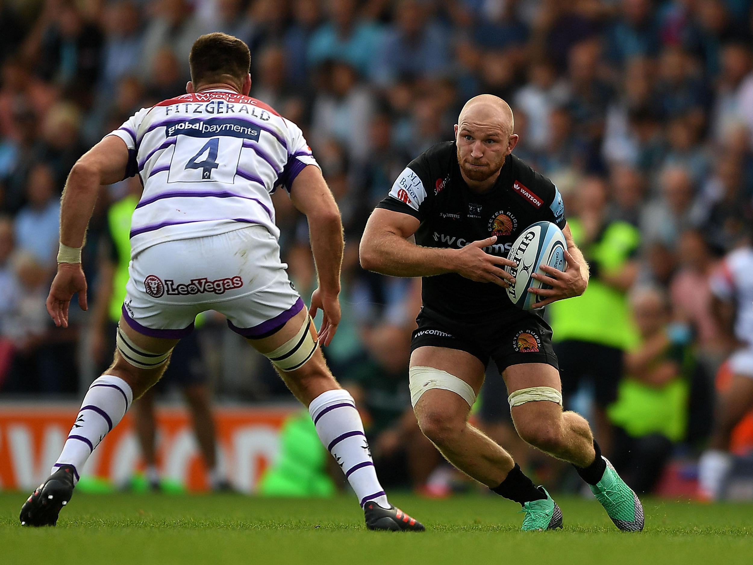 Matt Kvesic in action for Exeter Chiefs