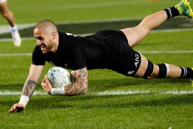 TJ Perenara crossed for two tries in the 46-24 victory