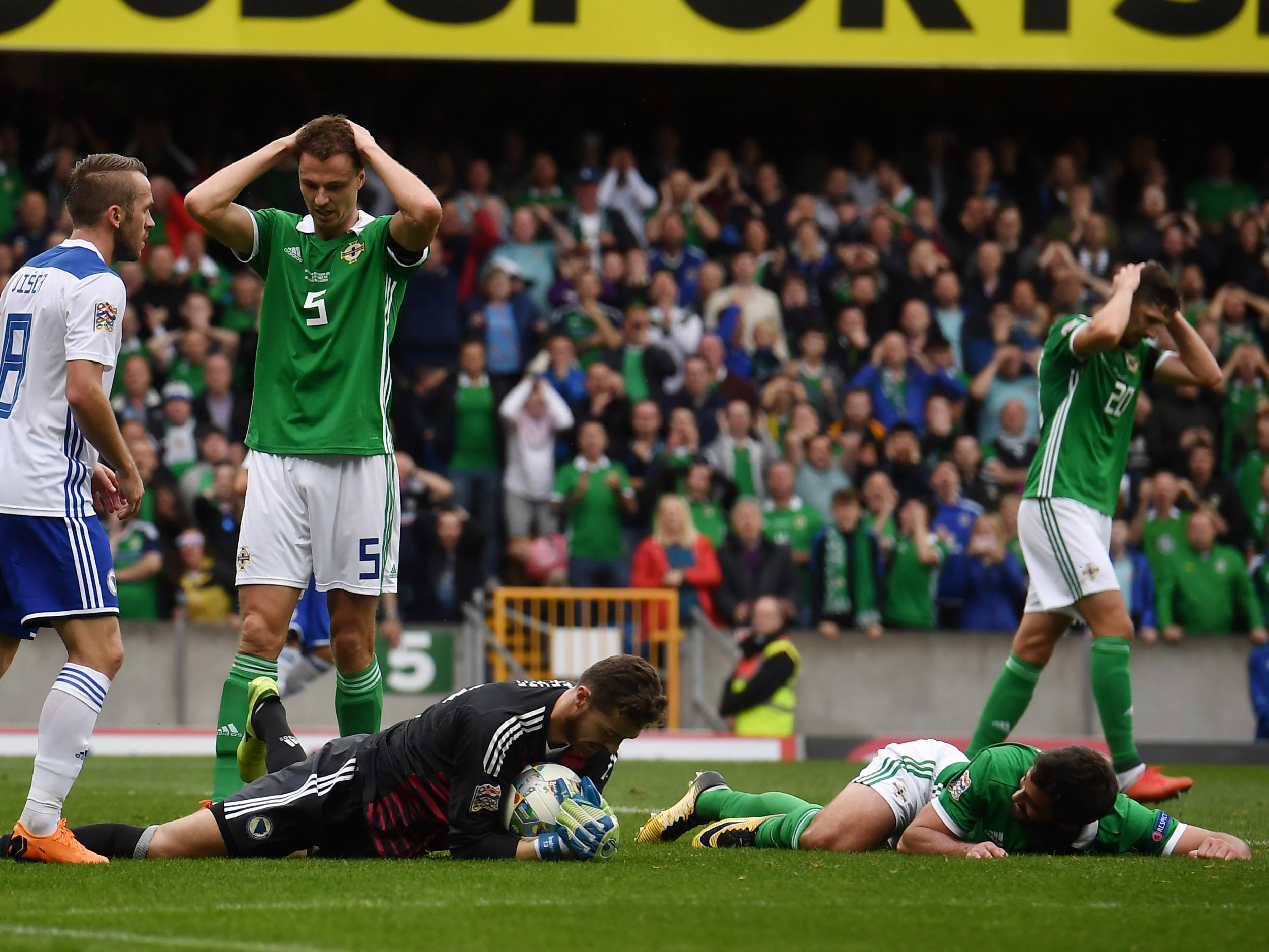 Will Grigg went close to scoring a late equalising goal