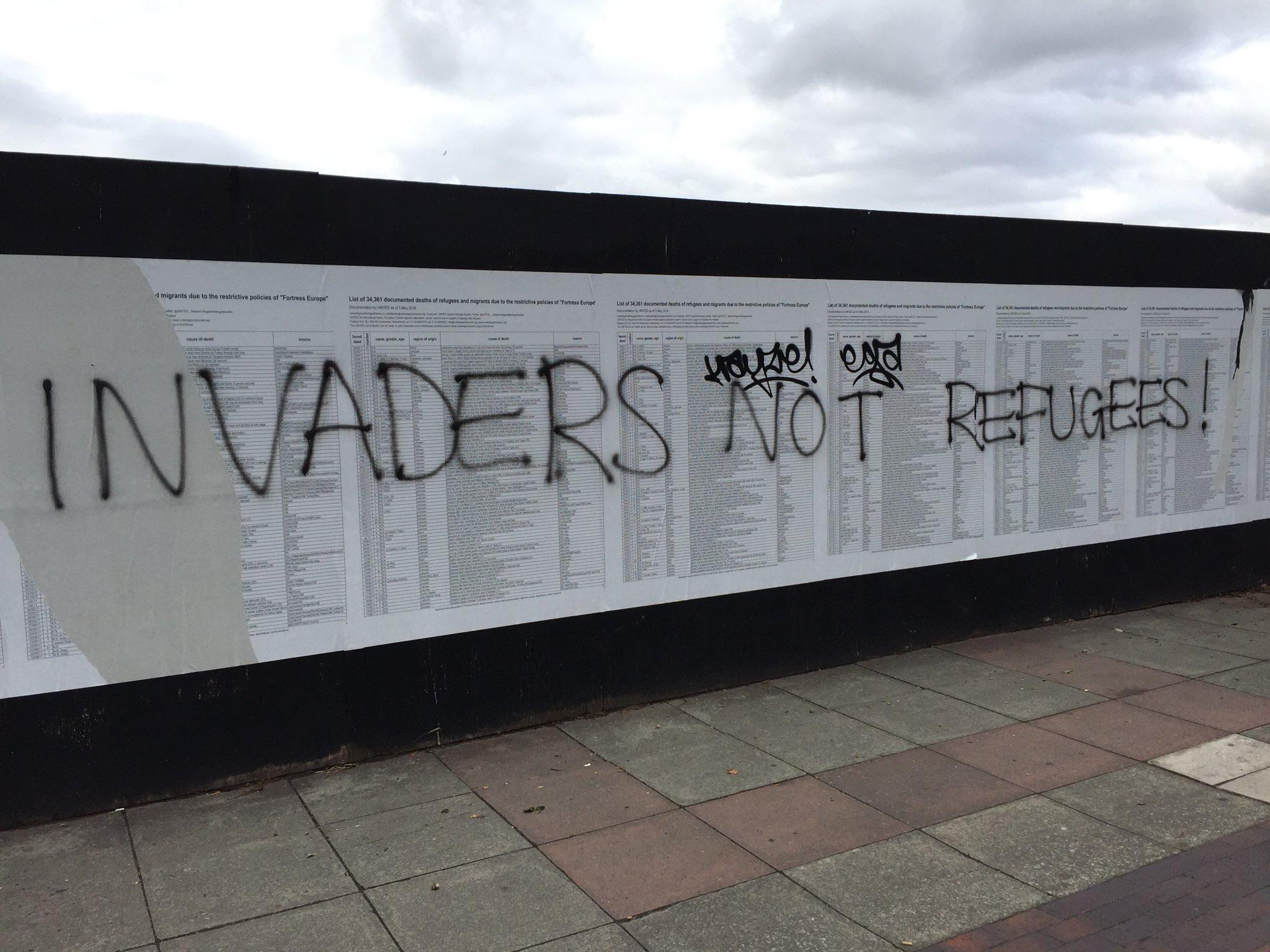The List vandalised in Liverpool