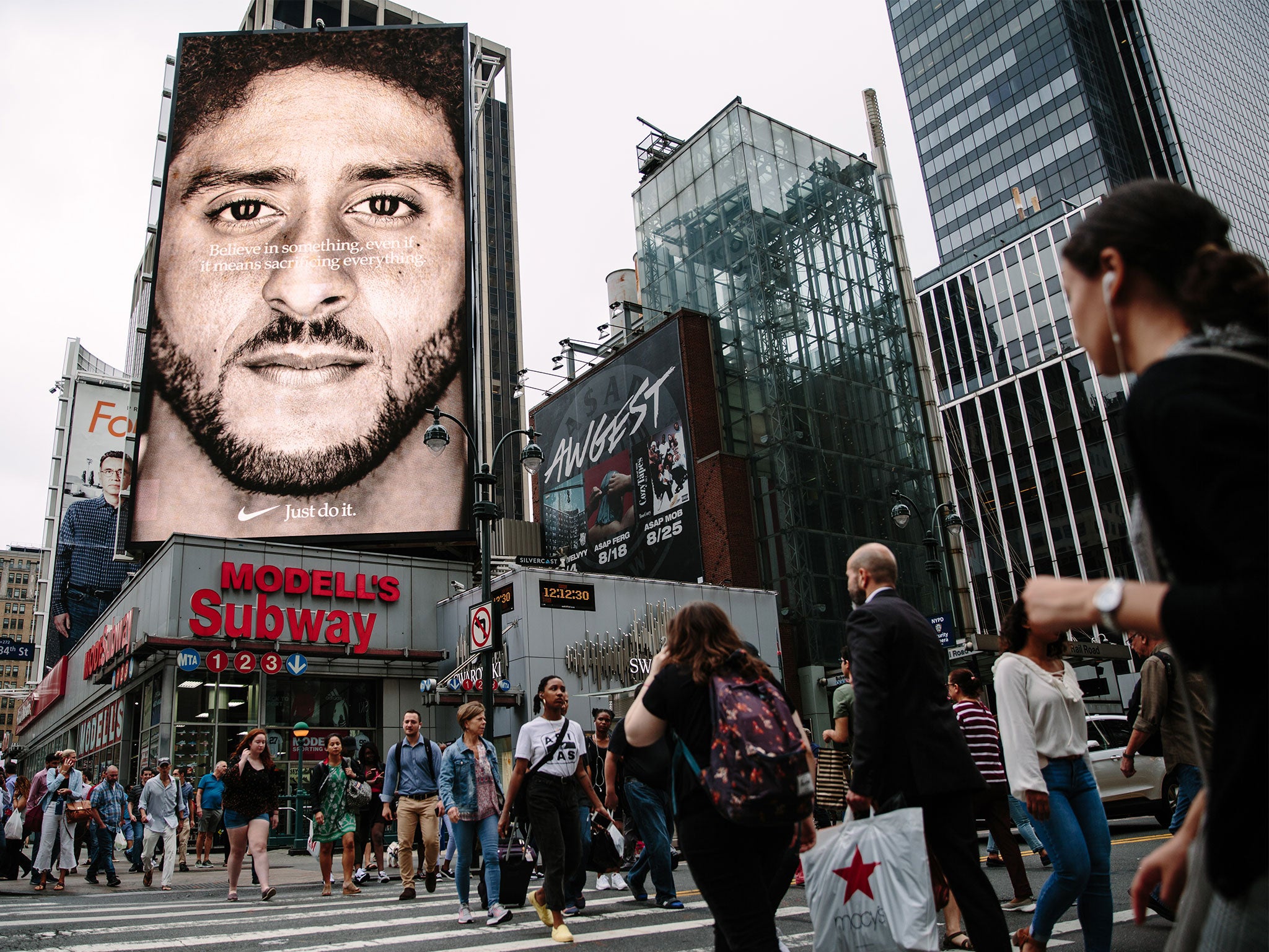 Nike’s Colin Kapernick advert that positioned the brand as a social causes champion
