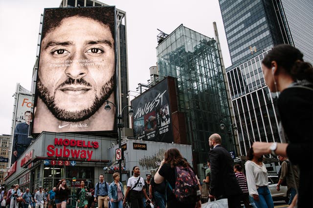 Nike’s Colin Kapernick advert that positioned the brand as a social causes champion