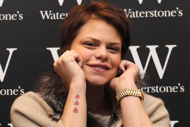 Jade Goody: by 2007 she had published two autobiographies and launched her own perfume 