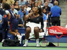 Williams in US Open final meltdown after being penalised for coaching