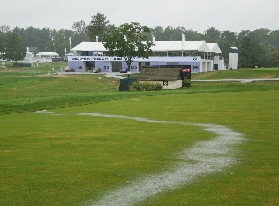 Bmw Championship 2018 Play Postponed After Torrential Rain The Independent The Independent