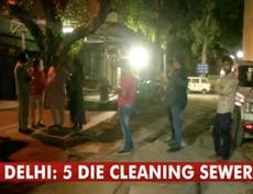 Five men die from toxic fumes while cleaning septic tank in Delhi