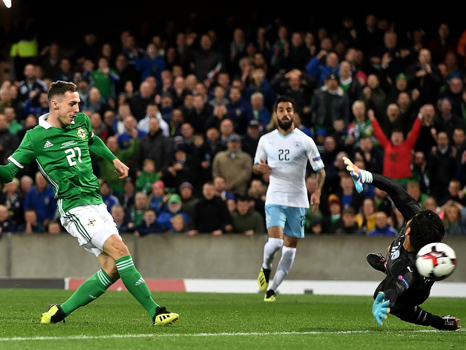 Gavin Whyte scores Northern Ireland's third goal
