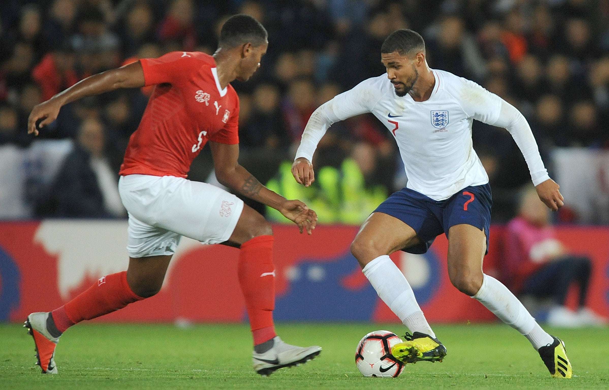 Ruben Loftus-Cheek in action for England against Switzerland