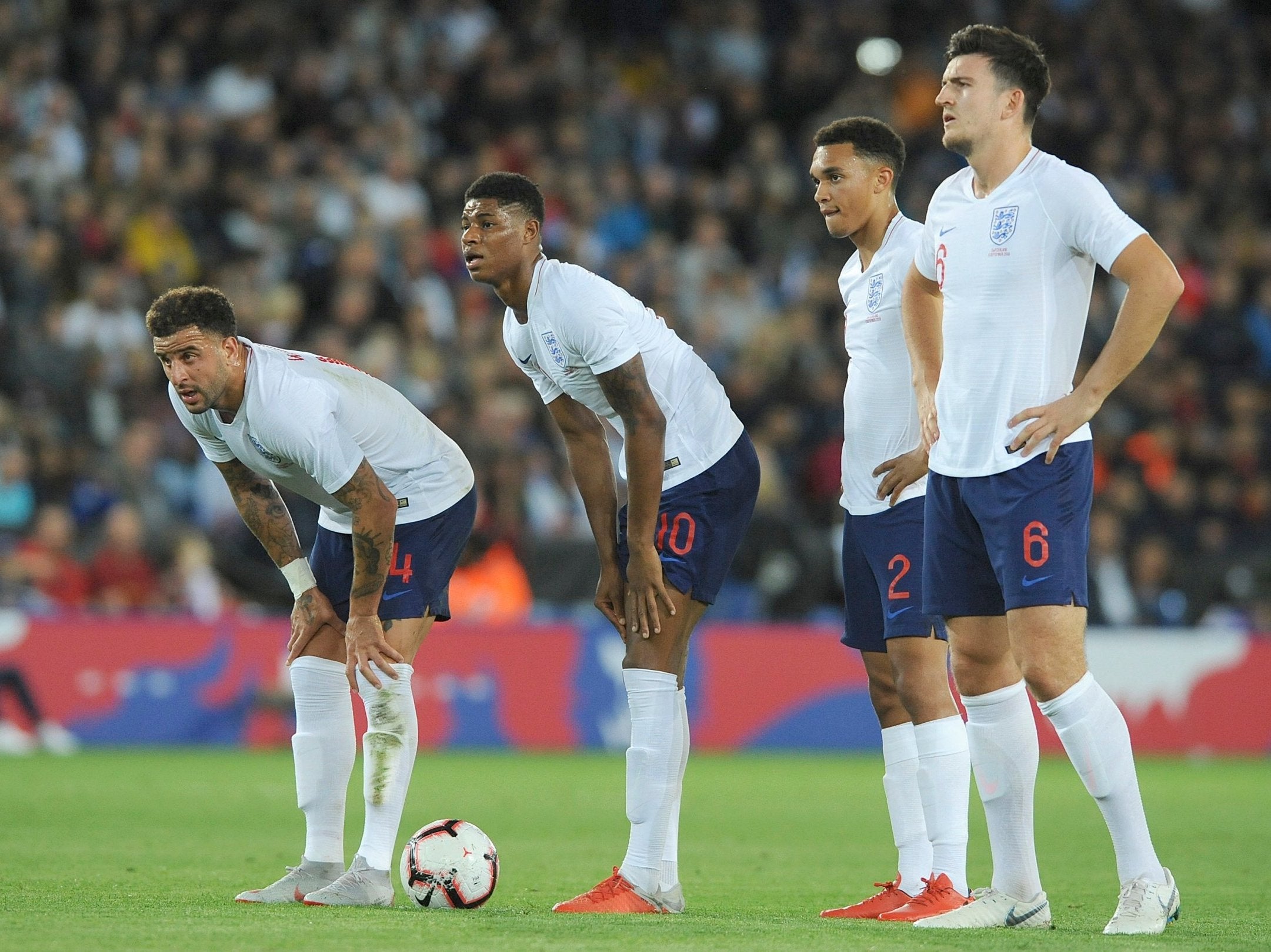 Harry Maguire reveals the heated half-time showdown that helped turn things around for England