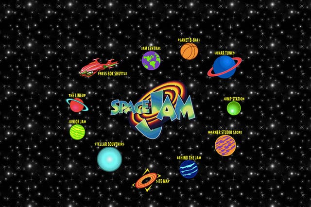 The Space Jam website in the 90s