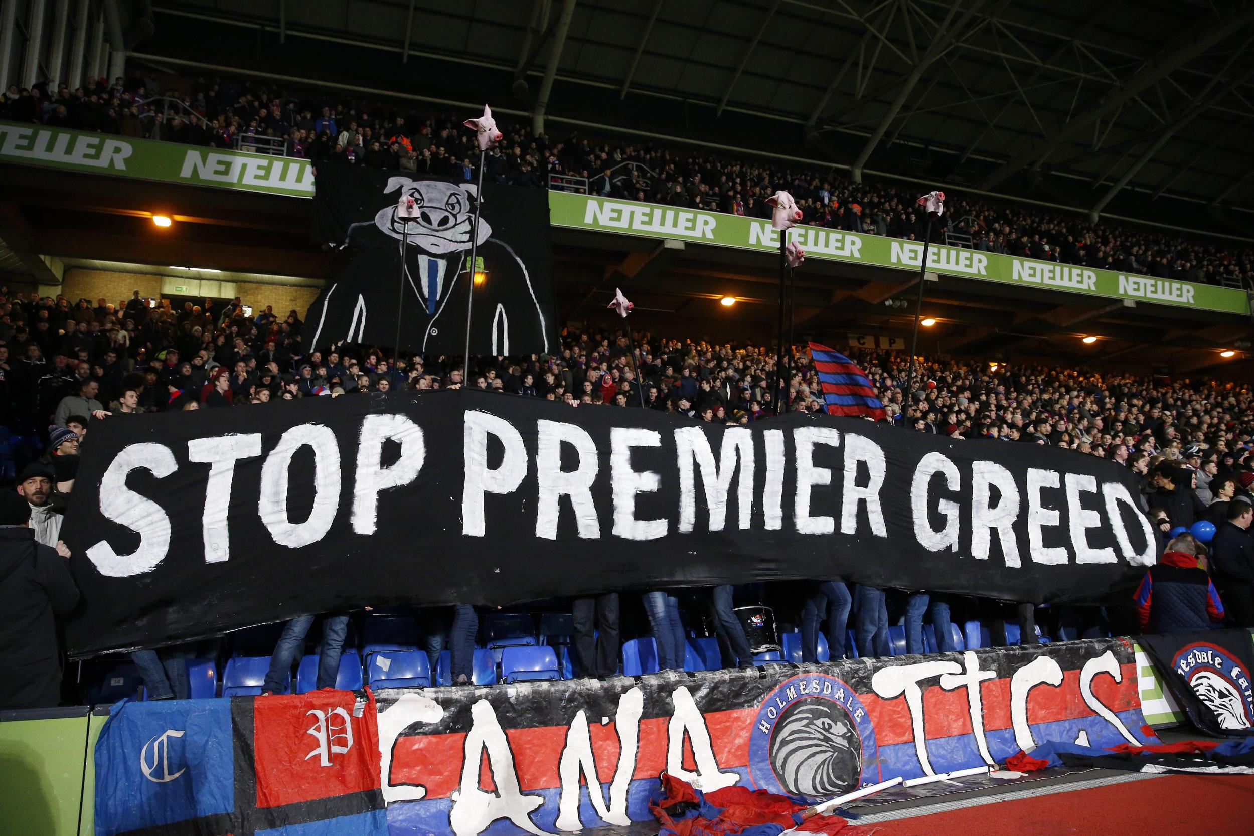 The Holmesdale Fanatics have led several protests