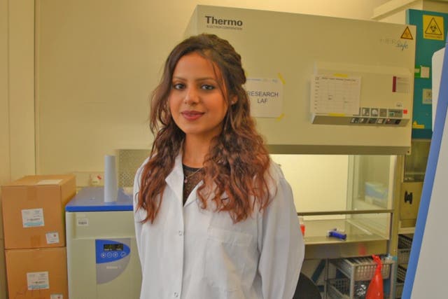 Yara Issa fled Syria to study in the UK, carrying out research into medicines that prevent cancer