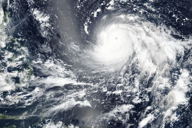 Super Typhoon Mangkhut approaching the Philippines