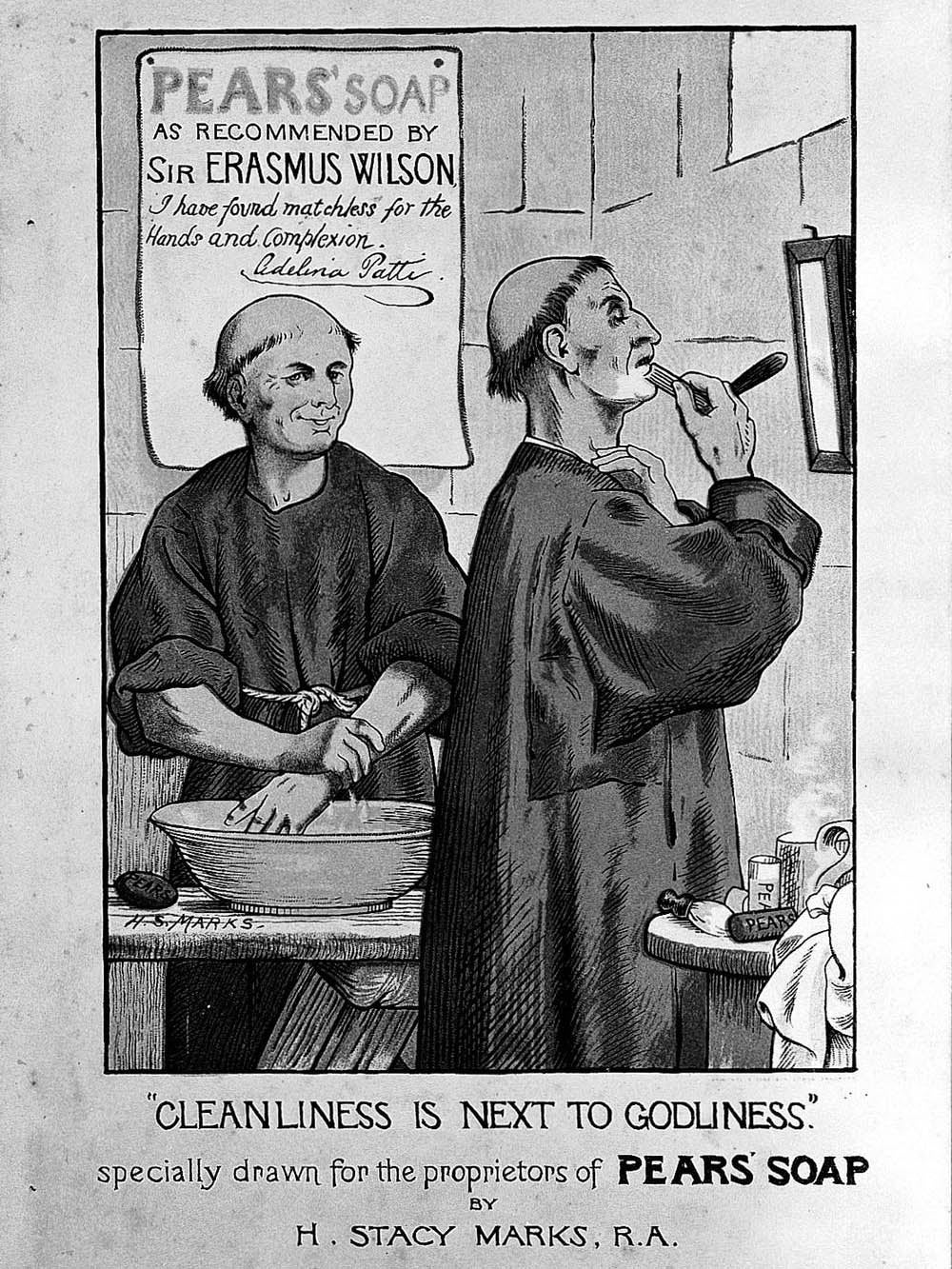 Nineteenth-century Pears soap advert (Wellcome Collection)