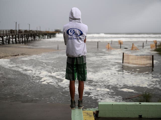 Atlantic Beach, North Carolina, could be hit by 110mph winds