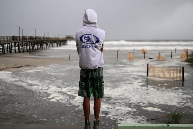 Atlantic Beach, North Carolina, could be hit by 110mph winds