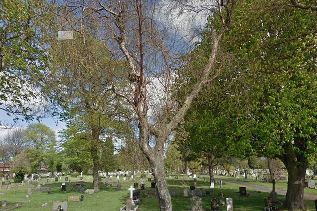 The man's body was found in Eston Cemetery 