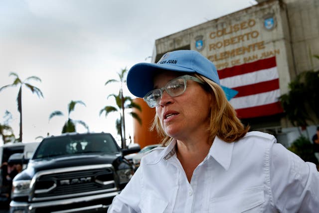 San Juan mayor Carmen Yulin Cruz has criticized Donald Trump's tweets about Hurricane Maria
