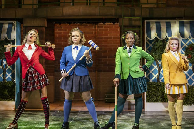 Colour of money (L to R): Jodie Steele, Carrie Hope Fletcher, T'Shan Williams and Sophie Isaacs