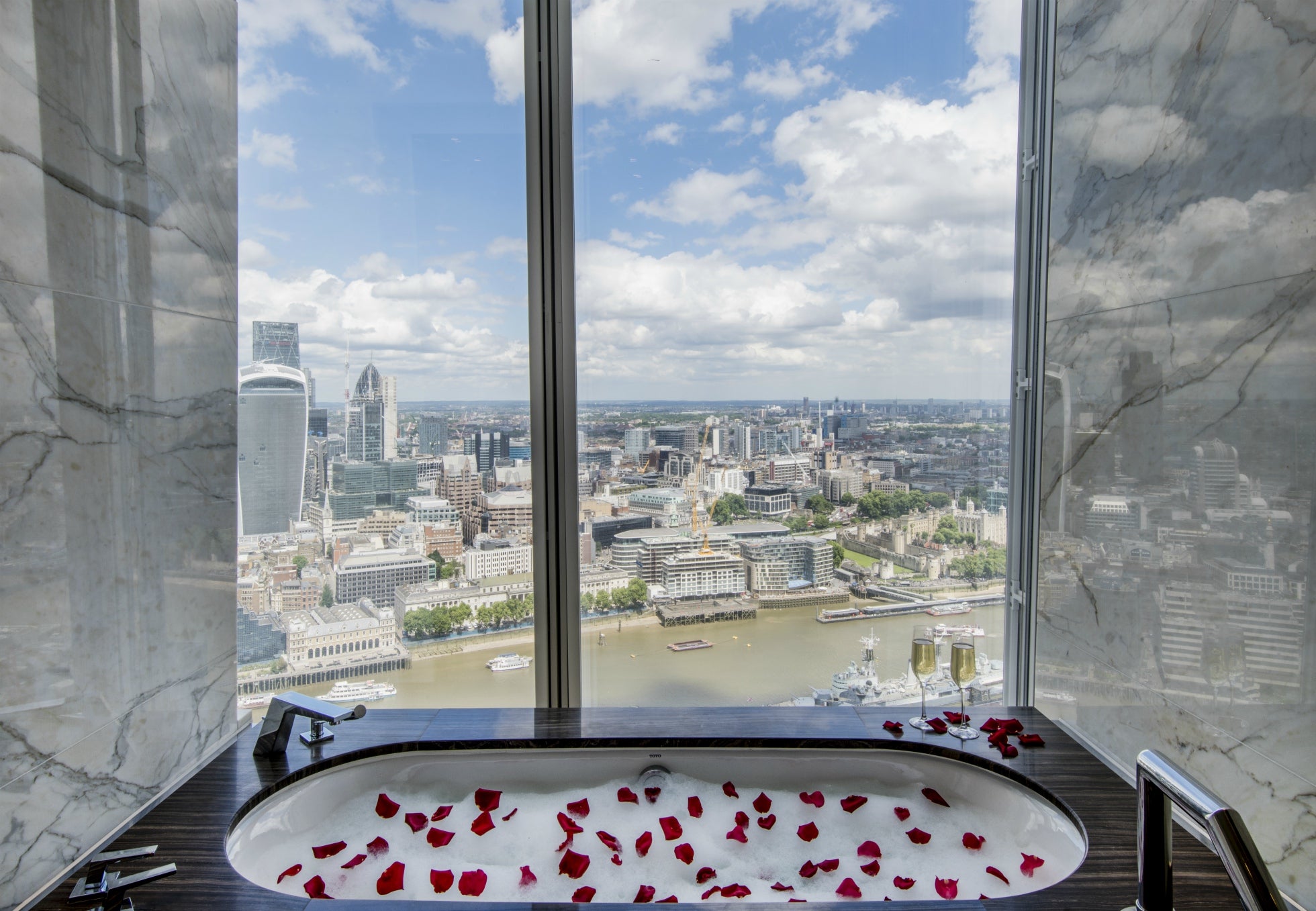 Take London's highest bath at Shangri-La at the Shard