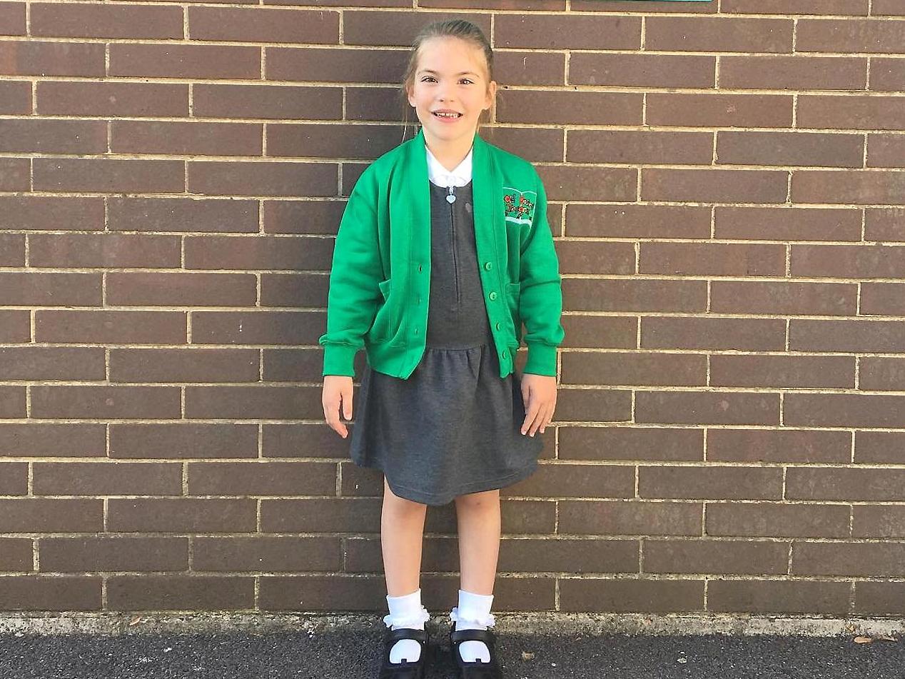 Emmy King started school this week